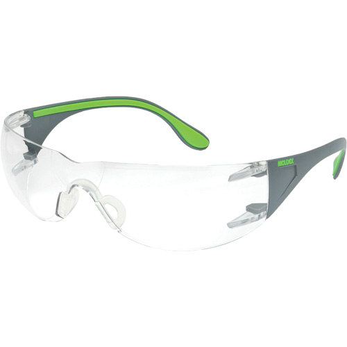 Lunettes de s&eacute;curit&eacute; gris/vert Adapt Lite, Lentille Transparent, Antibu&eacute;e/Anti-&eacute;gratignures, ANSI Z87+/R&eacute;pond ou surpasse la norme CSA Z94.3 Seaboard Timber Mart