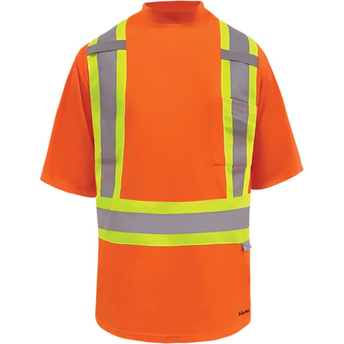 T-shirt de s&eacute;curit&eacute; doubl&eacute; de bambou Viking, Polyester, 2T-Grand, Orange haute visibilit&eacute; Seaboard Timber Mart