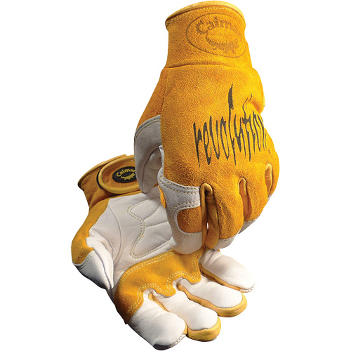 Caiman&reg; Premium TIG/MIG Welder's Gloves with Hook & Loop Closure, Split Cowhide, Size Large Seaboard Timber Mart
