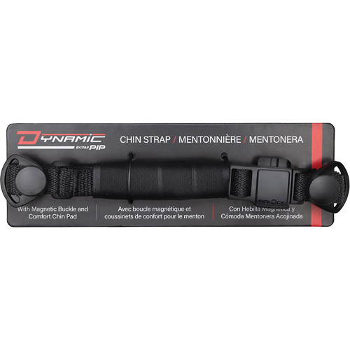 Sangle mentonni&egrave;re &agrave; 4 points Dyna-Clic avec attache magn&eacute;tique et coussinet mentonnier Seaboard Timber Mart