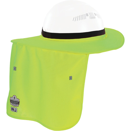 Bordure FR vert lime pour casque de chantier avec cache-cou Seaboard Timber Mart