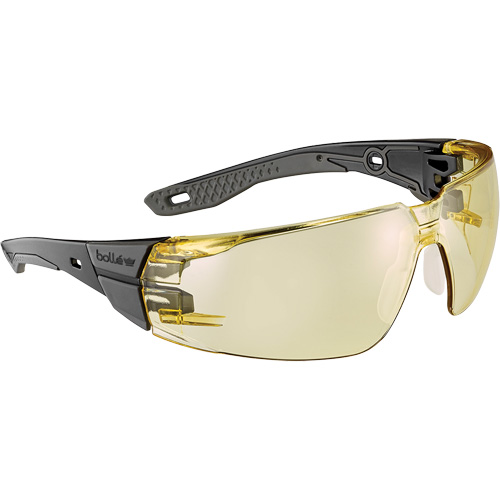 RUSH+ 2.0 M/L Safety Glasses with Black & Grey Frame, Amber Lens, Anti-Fog/Anti-Scratch, ANSI Z87+ Seaboard Timber Mart