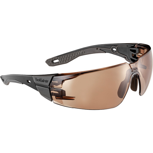 Lunettes de s&eacute;curit&eacute; RUSH+ 2.0 avec monture noire et grise, M/G, Lentille Bronze, Antibu&eacute;e/Anti-&eacute;gratignures, ANSI Z87+ Seaboard Timber Mart