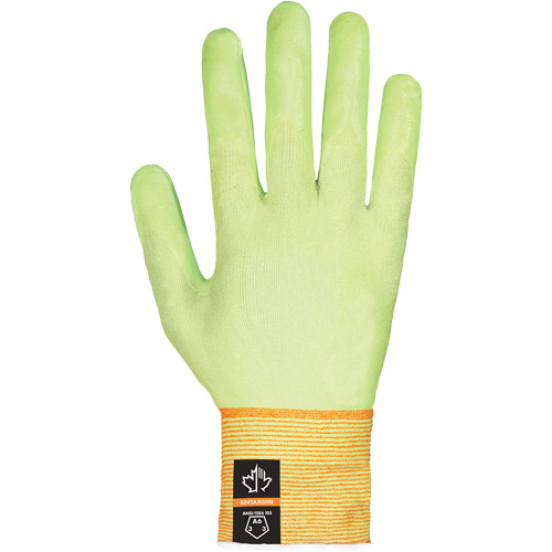Gants ultra-fins haute visibilit&eacute; r&eacute;sistants &agrave; la coupe Dexterity Max, Taille 12, Rev&ecirc;tement Mousse de nitrile, Enveloppe en TenActiv, ASTM ANSI niveau A6 Seaboard Timber Mart
