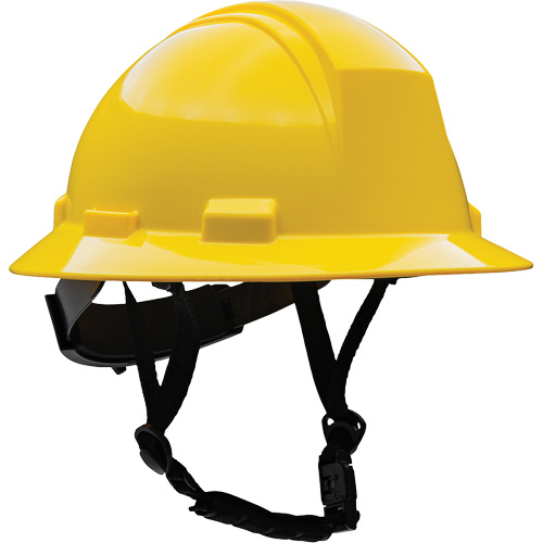 Kilimanjaro Full Brim Safety Helmet with HDPE Shell, Meets CSA Type 2, Ratchet Suspension, Non-Vented Seaboard Timber Mart