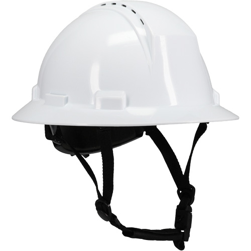 Kilimanjaro Full Brim Safety Helmet with HDPE Shell, Meets CSA Type 2, Ratchet Suspension, Vented Seaboard Timber Mart