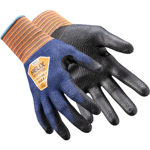 Gants de travail mince Helix 3052, 11/2T-Grand, Calibre 21, Rev&ecirc;tement Polyur&eacute;thane, ASTM ANSI niveau A4/EN 388 niveau D Seaboard Timber Mart
