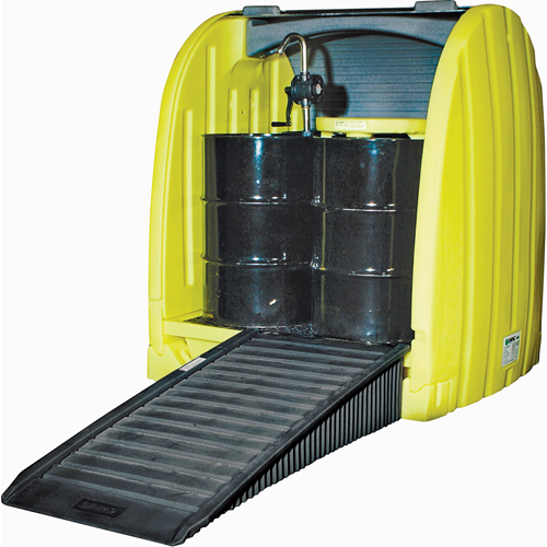 Drum Hardcover & Spillpallet, 65" L x 58" W x 69" H, 6000 lbs. Load Capacity Seaboard Timber Mart