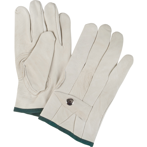 Gants de cordeur d'usage standard, Moyen, Paume Cuir fleur de vache Seaboard Timber Mart