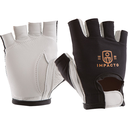Anti-Impact Right-Hand Glove, Small, Goatskin/Split Leather Palm, Hook & Loop Cuff Seaboard Timber Mart