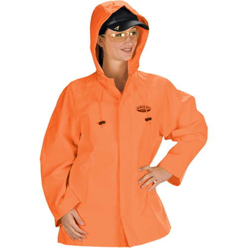 V&ecirc;tements imperm&eacute;ables Hurricane ignifuges et r&eacute;sistants &agrave; l'huile, veste, 4T-Grand, Orange haute visibilit&eacute; Seaboard Timber Mart