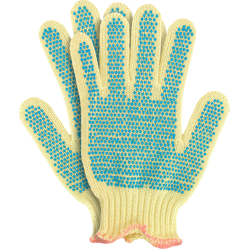 Gants en tricot avec pois, Taille Petit/7, Calibre 7, Rev&ecirc;tement PVC, Enveloppe en Kevlar, ANSI/ISEA 105 niveau 2 Seaboard Timber Mart