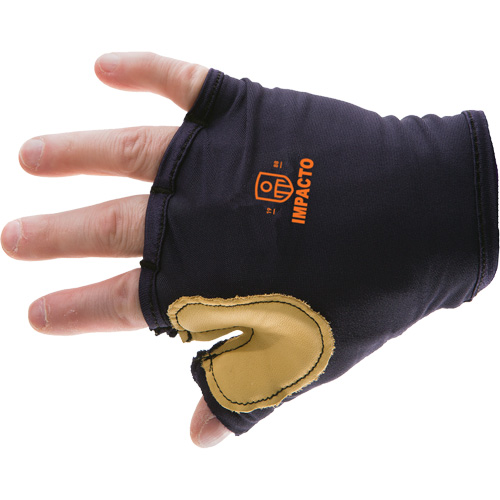 Anti-Impact Tool Grip Fingerless Right-Hand Glove, Size X-Small, Grain Leather Palm Seaboard Timber Mart