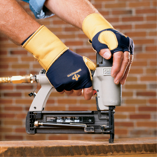 Premium Impact & Repetitive Strain Protective Left-Hand Glove, Size X-Small, Grain Leather Palm Seaboard Timber Mart