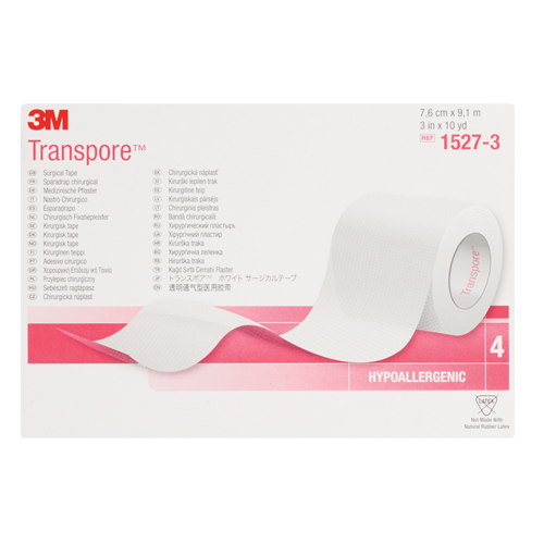 3M Transpore Surgical Tape, Class 1, 30' L x 3" W Seaboard Timber Mart