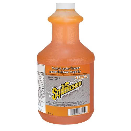 Sqwincher Boisson de r&eacute;hydratation, Concentr&eacute;, Fraîcheur tropicale Seaboard Timber Mart