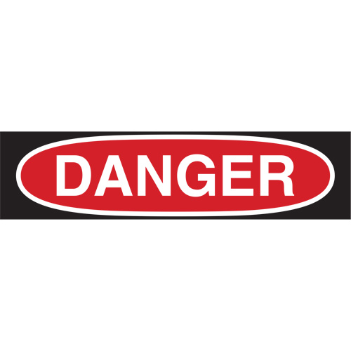 "Danger" Sign, 7" x 10", Polystyrene, English Seaboard Timber Mart