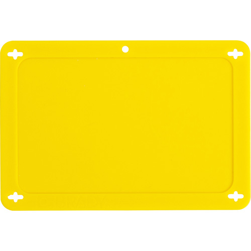 &eacute;tiquette vierge pour vanne, Plastique, 4-3/4" la x 3-1/4" h Seaboard Timber Mart