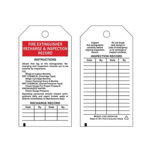 &eacute;tiquettes de rapport d'inspection, Polyester, 3" la x 5-3/4" h, Anglais Seaboard Timber Mart