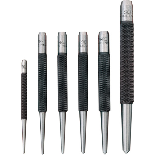 Centre Punches With Round Shanks, 5 Pieces Seaboard Timber Mart
