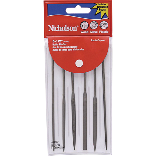 Limes ergonomiques miniatures, 6 pi&egrave;ces Seaboard Timber Mart