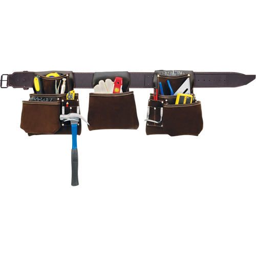 Ceintures &agrave; outils de luxe pour entrepreneur, Cuir, Havane Seaboard Timber Mart