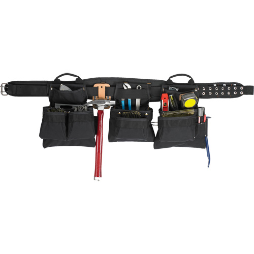Professional Carpenter's Tool Belt, Polyester, Black Seaboard Timber Mart