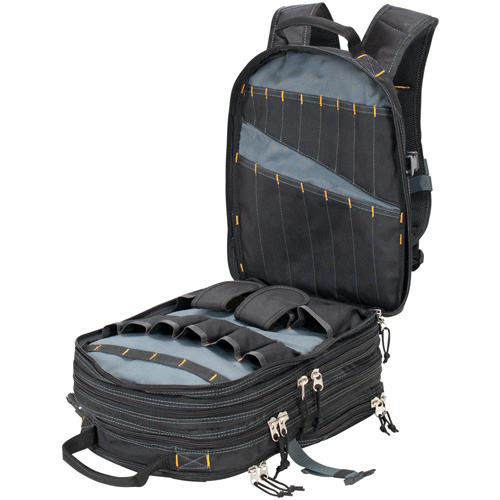 75-Pocket Tool Backpacks, 13" L x 17-1/2" W, Black, Nylon Seaboard Timber Mart