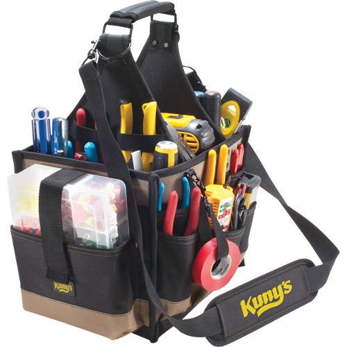 Grands porte-outils pour &eacute;lectriciens et travaux de maintenance, Polyester, 23 pochettes, Noir Seaboard Timber Mart