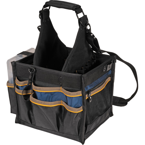 Large Electrical & Maintenance Tool Carrier, Polyester, 23 Pockets, Black Seaboard Timber Mart