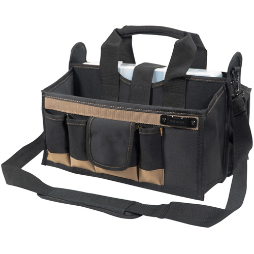 Center Tray Tool Bag, Canvas, 16 Pockets, Black Seaboard Timber Mart