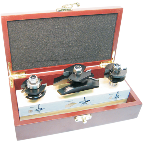 Jeux de fraises &agrave; doucine pour cabinets avec coupe arri&egrave;re, 2 cannelures Seaboard Timber Mart