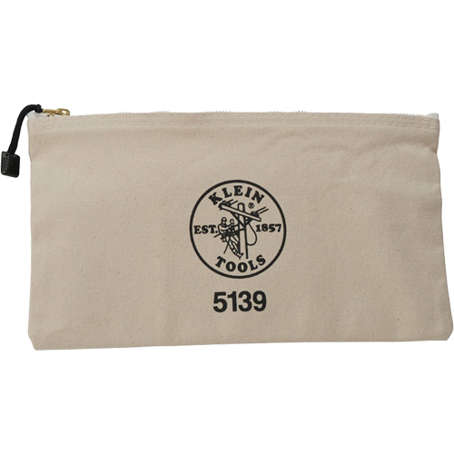Zipper Tool Pouch, Canvas, 1 Pockets, Beige Seaboard Timber Mart