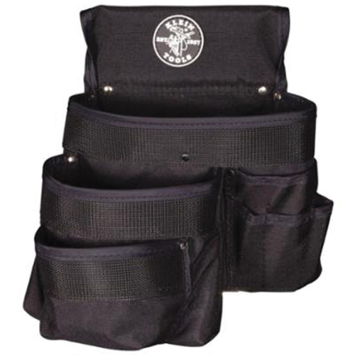 PowerLine Series 9-Pocket Tool Pouch, 1000 Denier Cordura&reg;, Black Seaboard Timber Mart