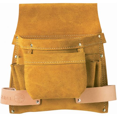 Tool Pouch, Nail & Screw Holder, Leather, 6 Pockets Seaboard Timber Mart