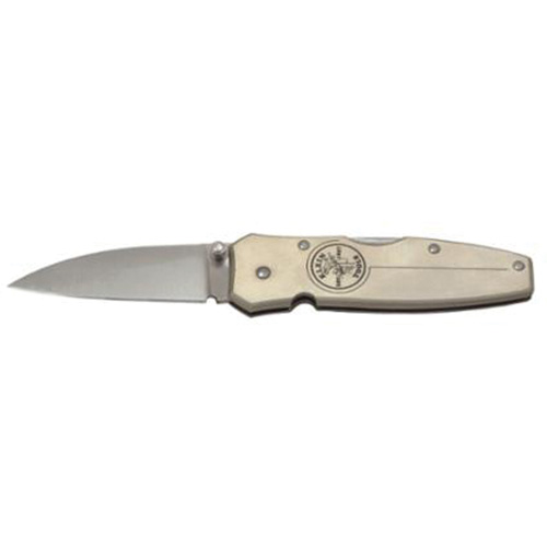 Lightweight Knife with Drop Point Blade, 2-1/4" Blade, Stainless Steel Blade, Aluminum Handle Seaboard Timber Mart