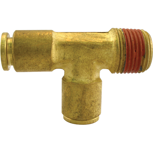 P.t.c. Male Run Tee, Brass, 3/8" x 1/4" Seaboard Timber Mart