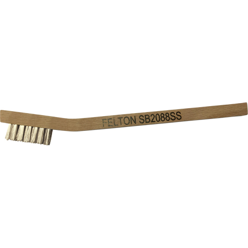 Small Cleaning Scratch Brushes, Stainless Steel, 3 x 7 Wire Rows, 7-3/4" Long Seaboard Timber Mart