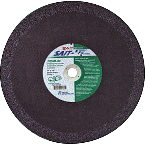 C24R Concrete High Speed Cut-Off Wheel, 12" x 1/8", 1" Arbor, Type 1, Aluminum Oxide, 6300 RPM Seaboard Timber Mart