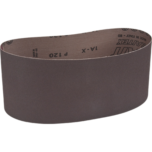 Portable Abrasive Belt, 4" W x 24" L, Aluminum Oxide, 120 Grit Seaboard Timber Mart