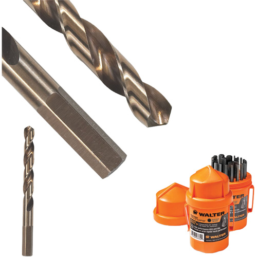 Foret court, Acier rapide, 3/16", 3-6/16" lo, 2-1/16" Cannelure, 118° Angle Seaboard Timber Mart