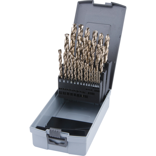 Jobber Length Drill Bit Set, 29 Pieces, High Speed Cobalt Seaboard Timber Mart