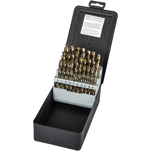 Jeu de forets s&eacute;rie courte, 26 morceaux, Acier rapide au cobalt Seaboard Timber Mart