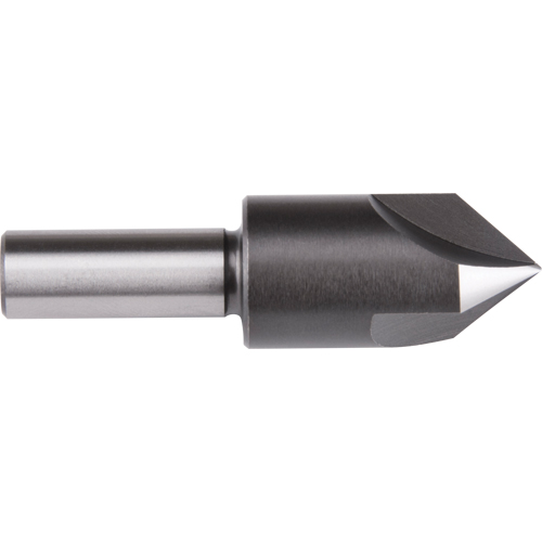 Fraise &agrave; queue droite, 3/8", Acier rapide, Angle de 60°, 3 cannelures Seaboard Timber Mart