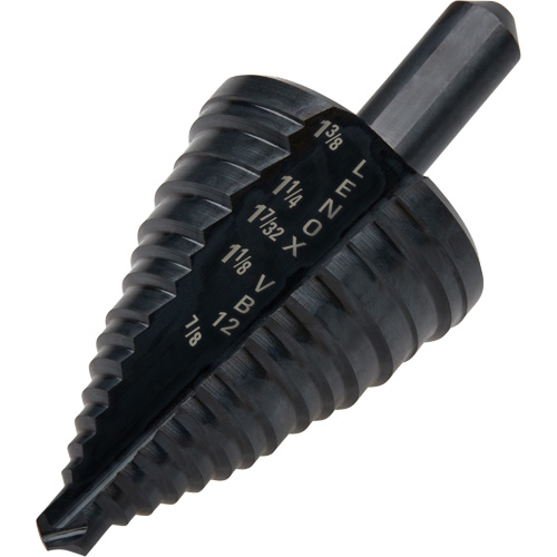 Foret &eacute;tag&eacute; no 12, 7/8" - 1-3/8", Incr&eacute;ments de 3/8", Acier rapide Seaboard Timber Mart