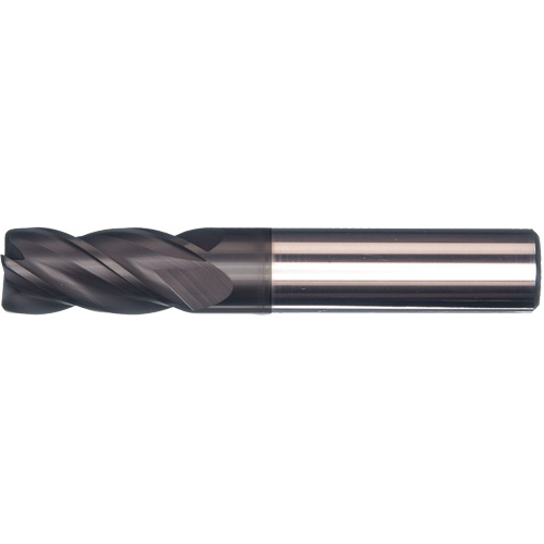 Unequal Helix End Mill, 1/2" Dia., 3" L, 4 Flutes, 1/2" Shank, Carbide Seaboard Timber Mart