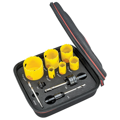 Plumber's Deep Cut Hole Saw Kit, 10 Pieces Seaboard Timber Mart