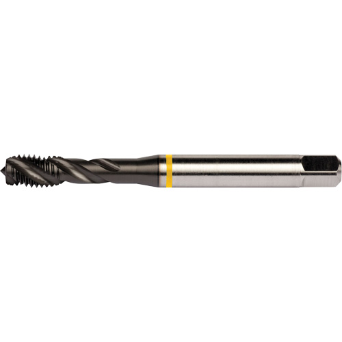 Yellow Shark Spiral Flute Tap, High Speed Cobalt, 7/16"-20 Thread, 3.937" L Seaboard Timber Mart