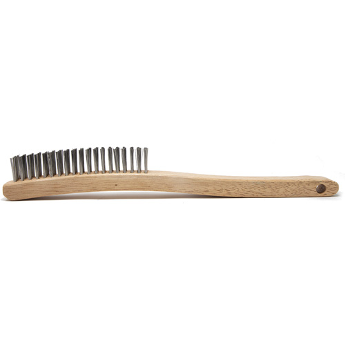 Scratch Brush, Stainless Steel, 4 x 19 Wire Rows, 13-11/16" Long Seaboard Timber Mart