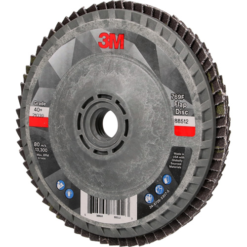 Disque &agrave; lamelles &agrave; changement rapide 769F, 4-1/2" x 5/8"-11, Type 27, Grain 40+, C&eacute;ramique Seaboard Timber Mart